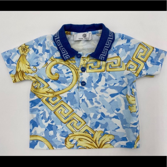 Authentic Baby Boy Versace Polo Size 6M - Picture 1 of 5